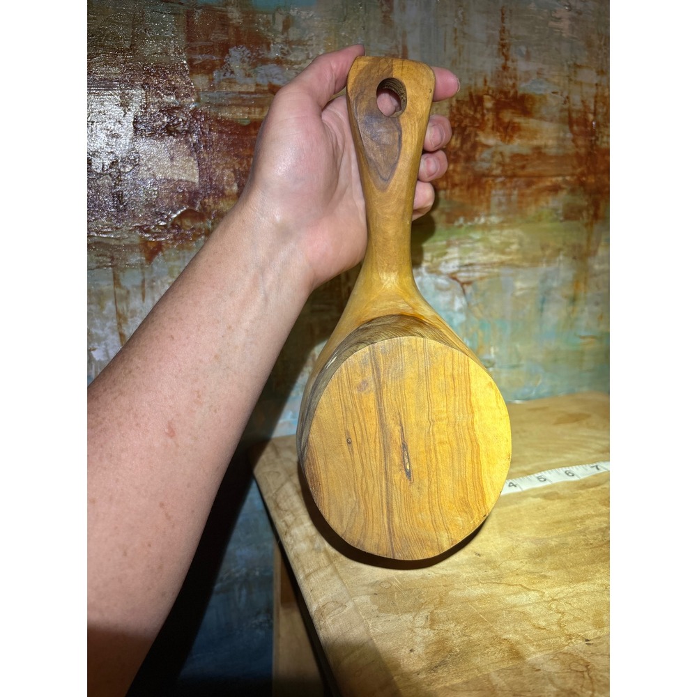 Vintage Hand Carved Wooden Scoop Bowl Live Edge Rustic Primitive Kuksa Style - Picture 5 of 9